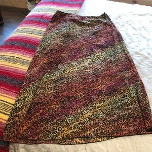 Leopard print skirt
